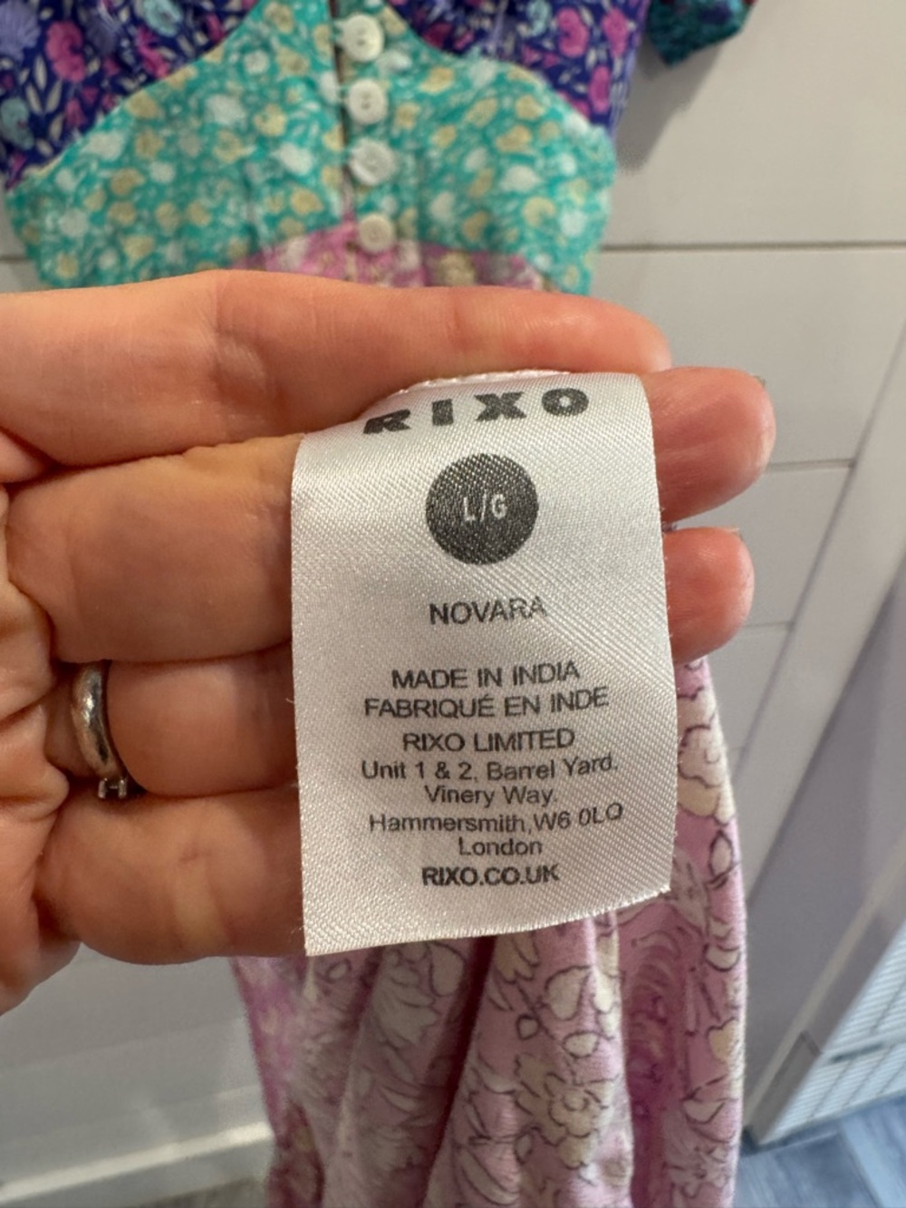 Rixo Novara pink purple floral maxi dress - Picture 11 of 13